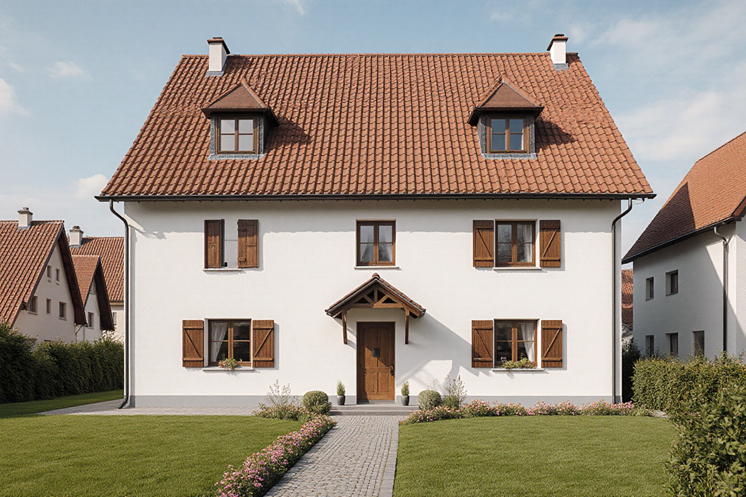 Bayerisches Wohnhaus mit gepflegtem Garten